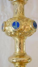 Solid silver gilt antique French Gothic Chalice.